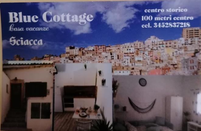Blue Cottage Monolocale Centro Шакка Екстер'єр фото